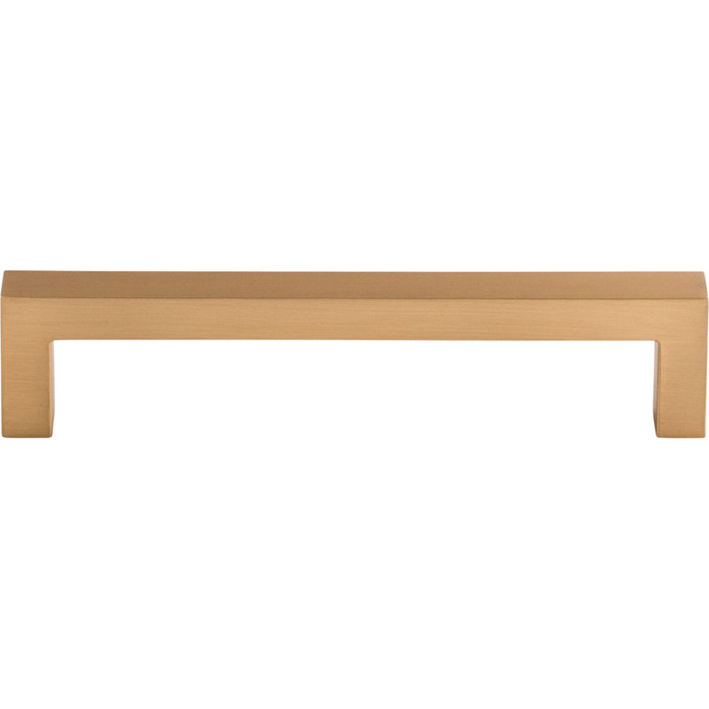 Square Bar pull, Brushed Bronze, 5 1/16" Center to Center