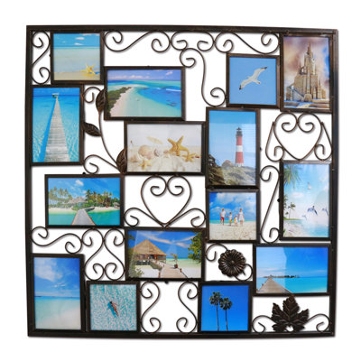 Benis Dark Copper Metal Embossed Picture Frame