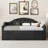 Twin Size Tufted Upholstered Daybed with Trundle, Velvet Sofabed with USB & Type-C Charging Ports, No Box-spring Needed-1776863826