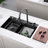 Lefton 20.08'' W 304 Stainless Steel Waterfall Kitchen Sink Set, KS2204-2A