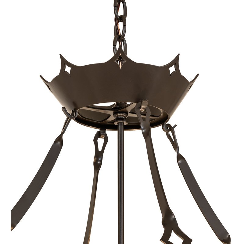 40" Wide Fleur-De-Lite Pendant