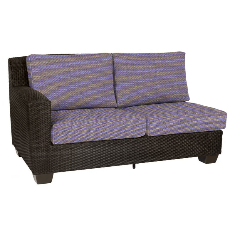 Saddleback Outdoor 2 - Seat Loveseat, Impact Vapor Gray Sunbrella®, Coffee