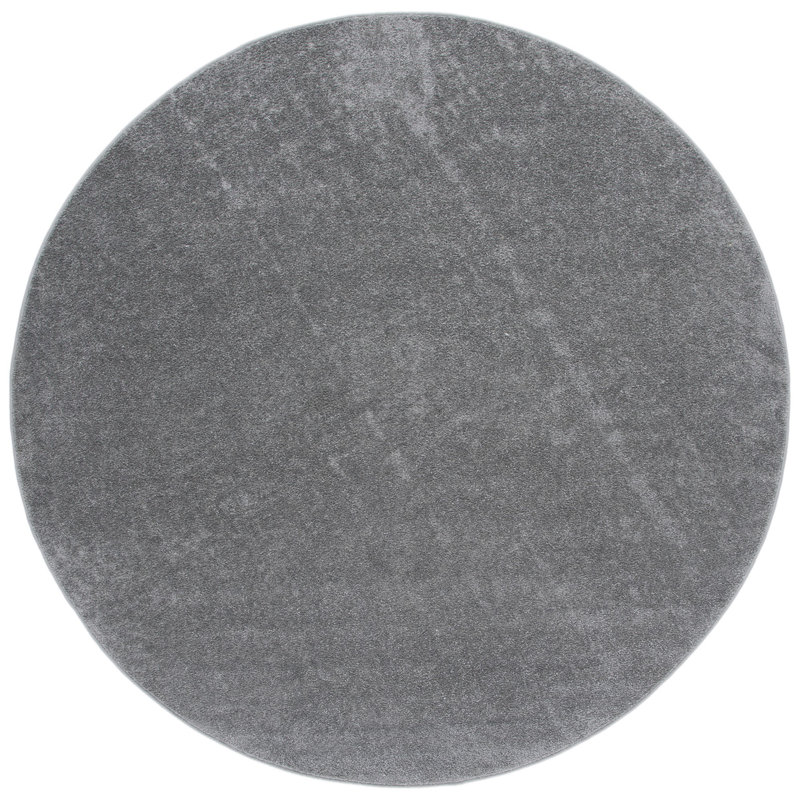 Briag Non-Slip Performance Solid Color Rug, Round 6'7"