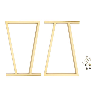 Pair Metal 28" Furniture Dining Office Table Legs
