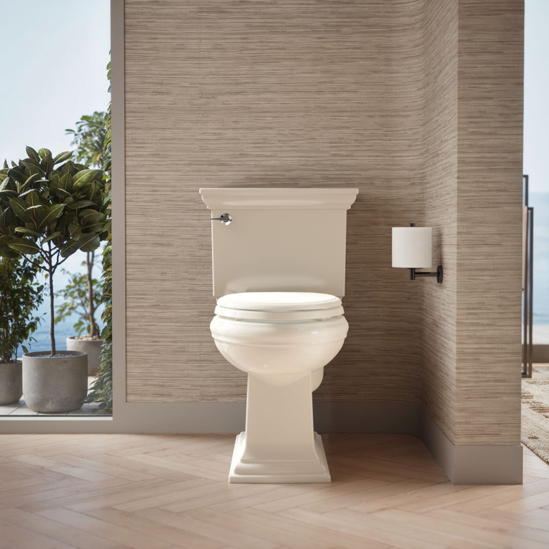 Memoirs® 1.28 GPF (Water Efficient) Elongated Toilet Bowl with High Efficiency Flush (Seat Not Included), Biscuit
