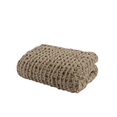Chenille Chunky Knit Luxurious Soft Handmade Throw