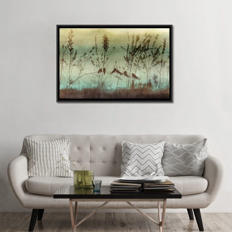 « louisianna », impression sur toile, H 18 po x l 26 po x P 1,5 po, Toile avec cadre noir, Pas de tapis