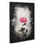 Climbing Pink Rose - Wrapped Canvas-56641113