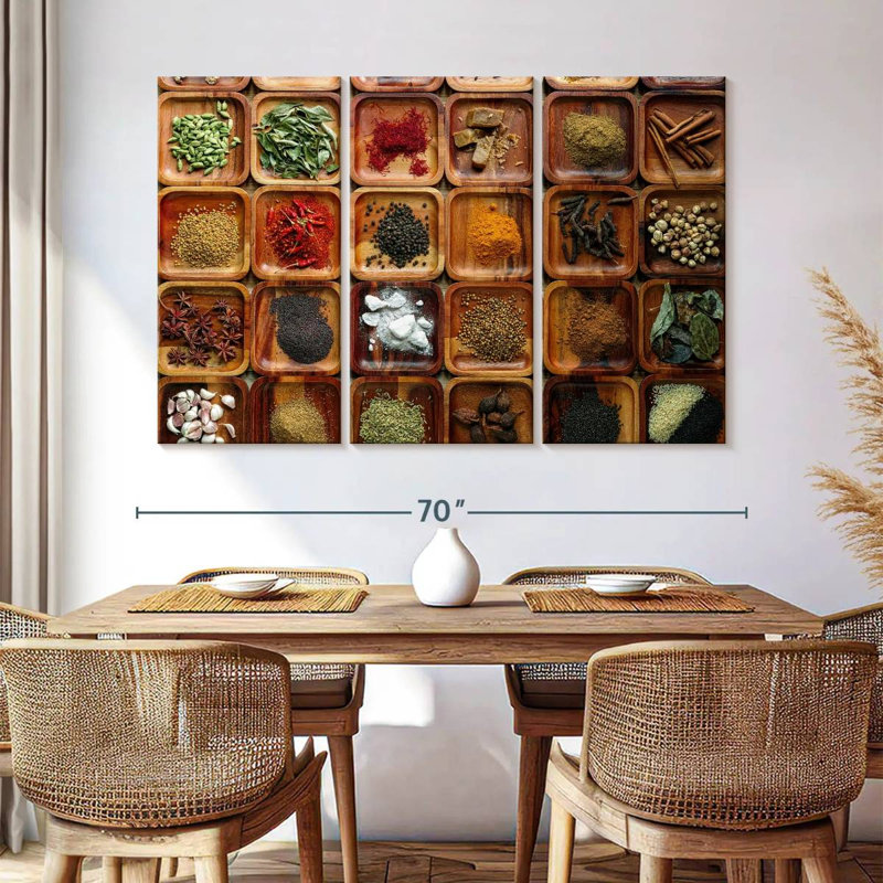 Yarlin Herbs And Spices Selection, 42" H x 65" W
