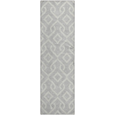Premium Machine Washable Cerrito Silver Rug