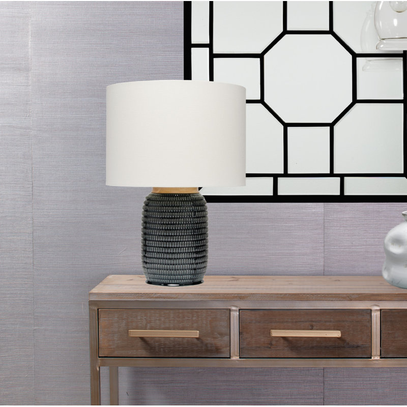 Alleyton Ceramic Table Lamp, Navy