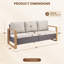 Allcot Patio Outdoor PE Wicker Sofa With Cushions-497629378-519980006