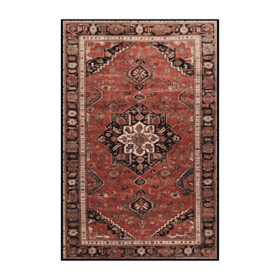 Tapis brun lavable à la machine