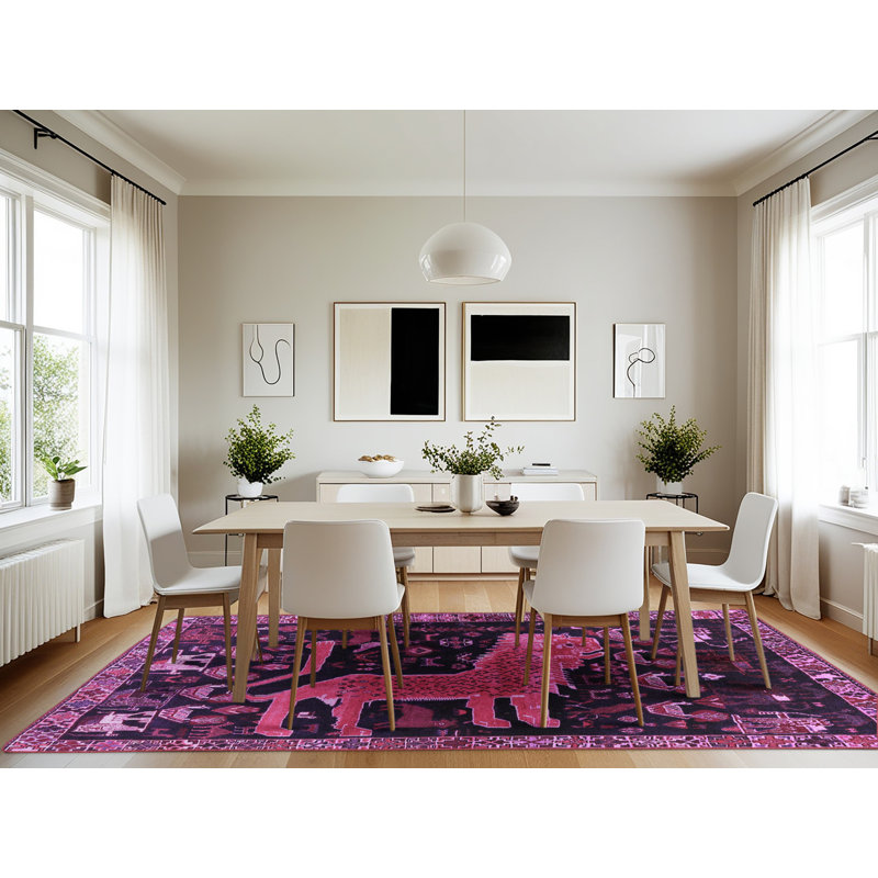 Tapis mauve Traditional 706, Rectangle 7 pi x 10 pi