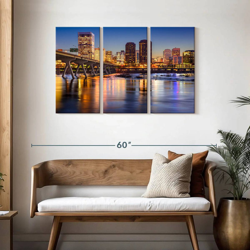 Rorry Illuminated Richmond City, 28" H x 45" W
