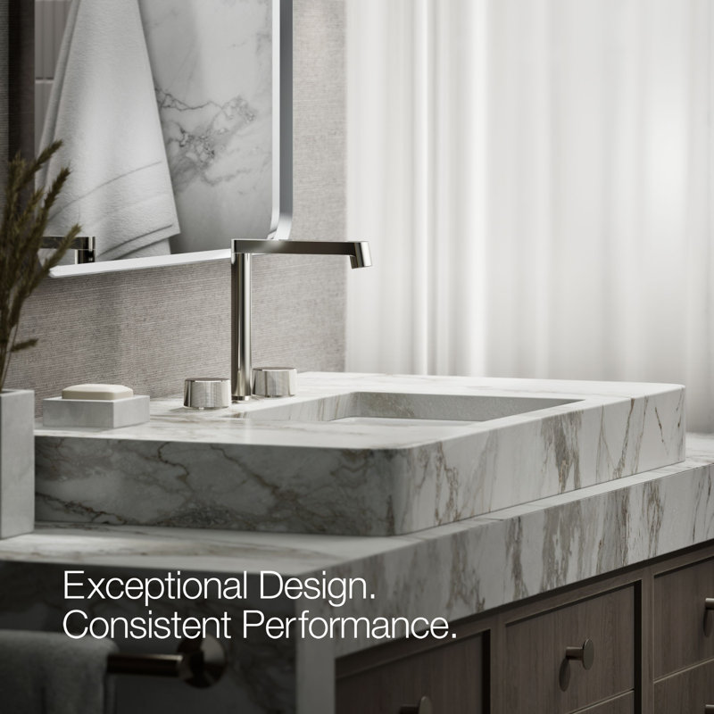 Components™ Bathroom Sink Handles with Oyl Design, Polished Nickel