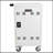 Mobile Charging Cart And Cabinet For Tablets Laptops 30-Device With Combination Lock--Black-1986380221