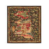 Hand-Knotted High-Quality Red/Black/Beige Area Rug