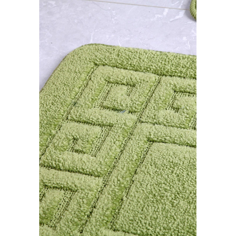 Tapis de bain Safiyyah, Vert, H 0,4 po x l 20 po x L 28 po