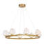 Lustre 8 lumières en laiton chaleureux Yorkton-2083126968-2082251818