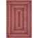 Corrente Braided Jute Reversible Red Rug