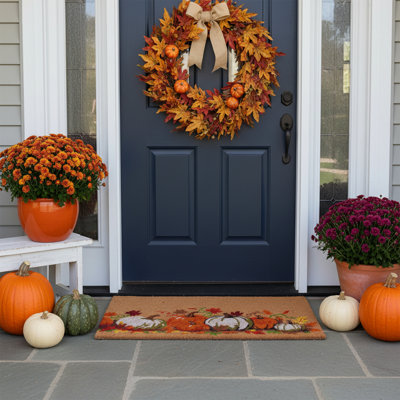 Autumn Harvest Doormat, 17"x29"