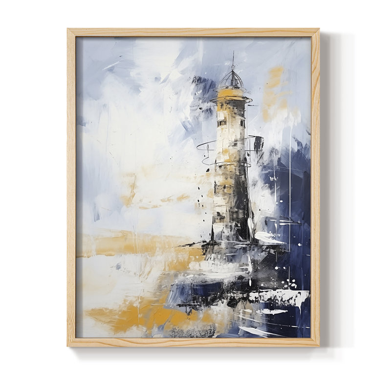 «NAUTICAL Series», impression encadrée en bois massif, Naturel, H 11 po x l 9 po