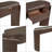 Elegant Oval Console Table With Fluted Details & Storage Drawers For Entryway-1720262615