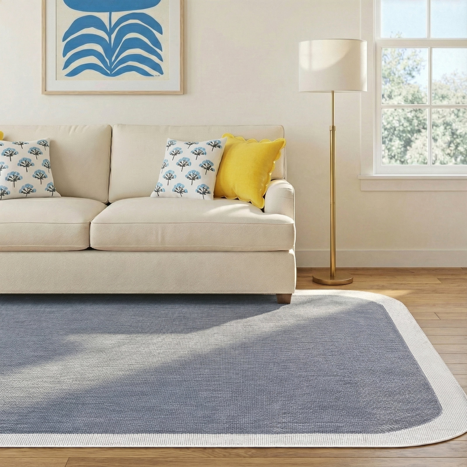 Skiles Striped Outdoor Rug, Rectangle 6'6.7" x 9'0.3"
