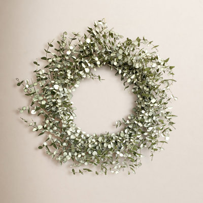24" Handcrafted Eucalyptus No Holiday Wreath