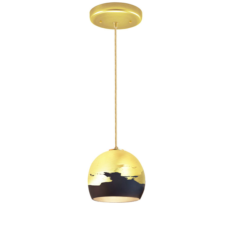 Ombre 1 - Light Pendant, Brass, Matte Black/Brass, Yes