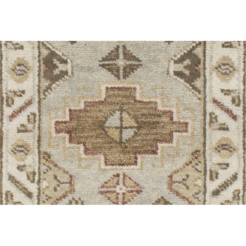 Cotton Oriental Area Rug in Gray