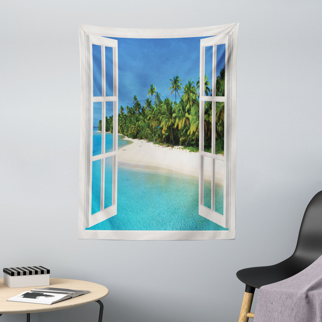 Wandbild Paradiesinsel Palme