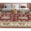 Tapis rouge et or de haute qualité noué à la main Ziegler