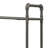 Industrial-Style 3-Tier Bookcase With Antique Oak And Sandy Grey Finish, Sturdy Metal Frame For Versatile Storage And Display
