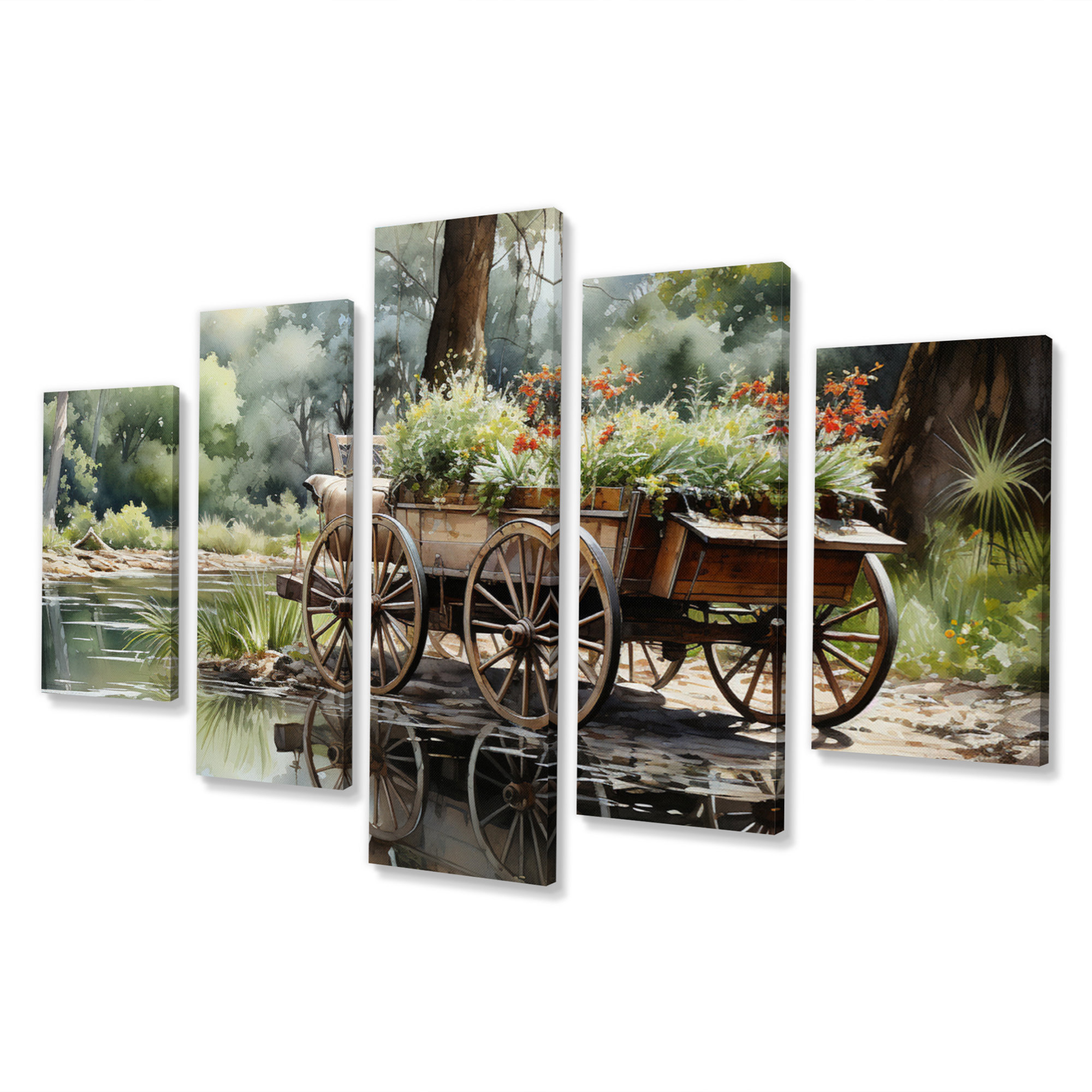 August Grove® Old Cart Cart In Motion III - Old American Cart Wall ...