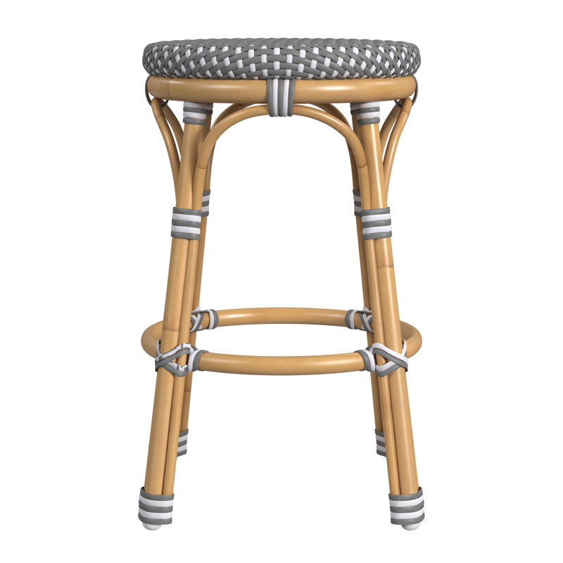 Tabouret de patio Ellie, Grey/White