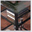 Bureau noir en métal / verre Avery