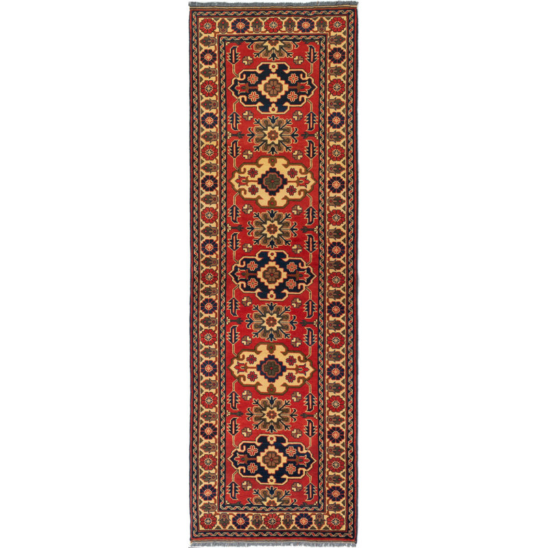 Tapis intérieur en laine de couloir 2 pi 10 po x 9 pi 7 po "one-of-a-kind" noué la 2010 one kargahi Kalen