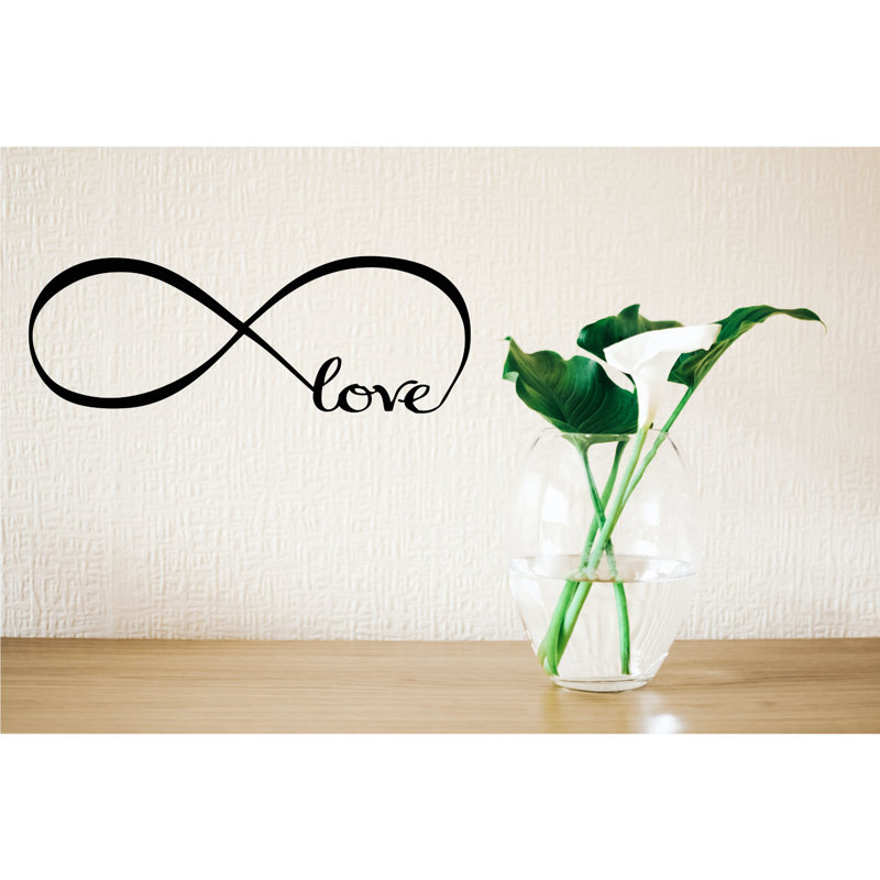 Autocollant mural Infinity Love, Noir, noir, noir, noir