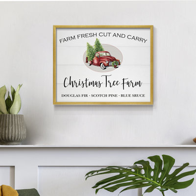 Christmas Tree Farm -Framed Print - Restickable