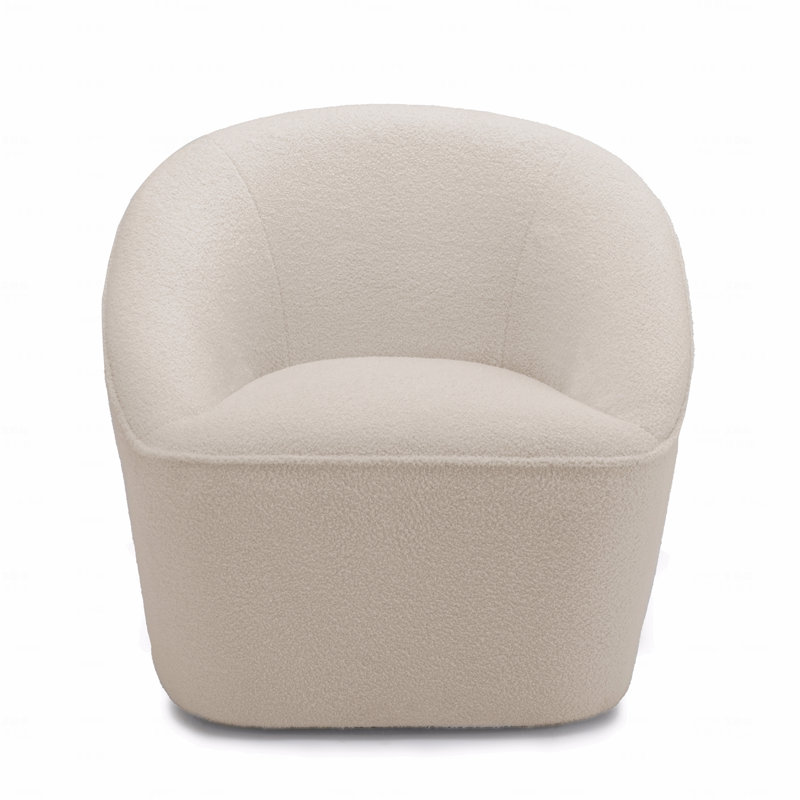 Chaise pivotante rembourrée Boucle