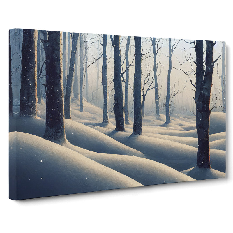Flourishing Winter Forest - Wrapped Canvas, 35cm H x 50cm W x 3cm D