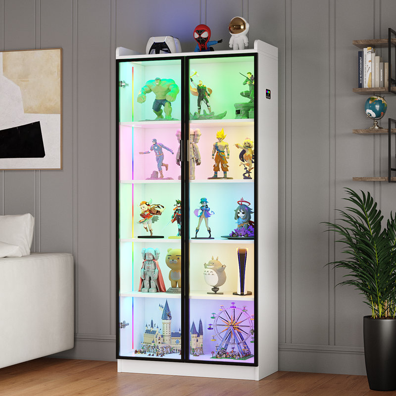 Vitrine en verre, White