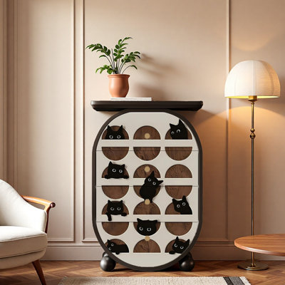 Console en bois massif 25,6 po Molinari