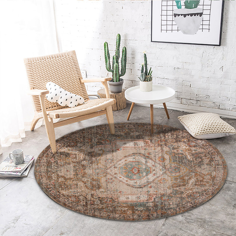  Tapis bohème Kinsley, Rond 6 pi 7 po