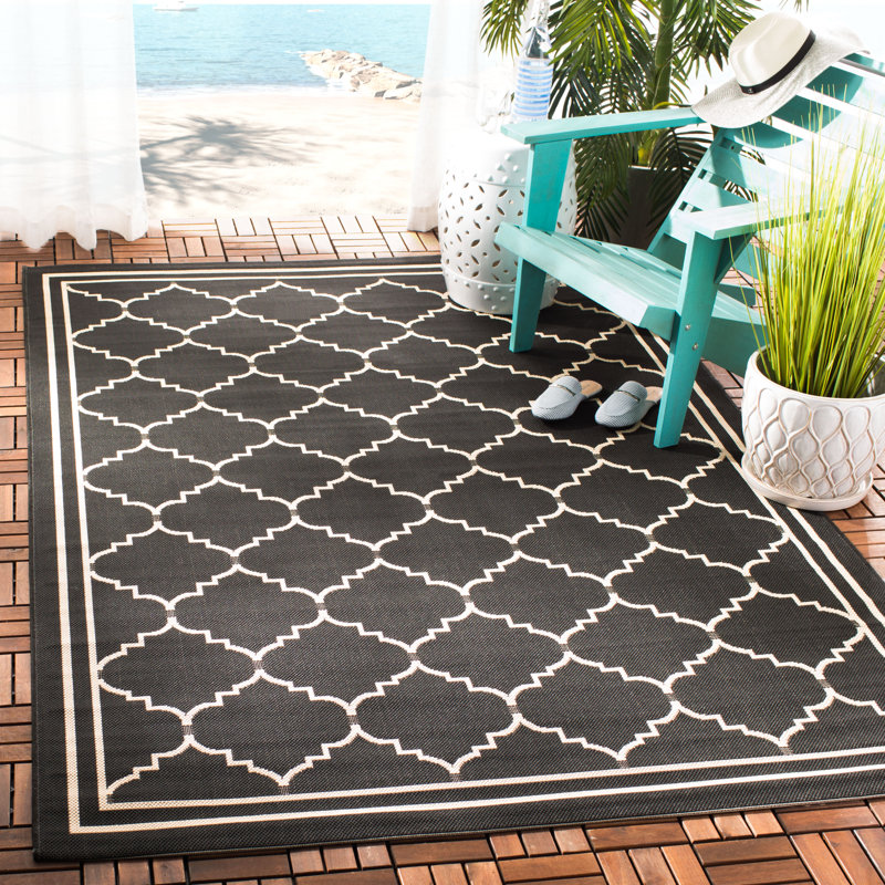 Herefordshire Performance Geometric Indoor/Outdoor Area Rug, Rectangle 8' x 11'