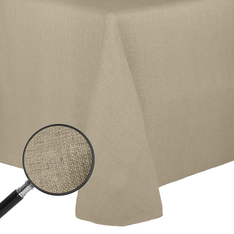 Ultimate Textile Square Tablecloth, 1, Natural, 132" x 132"