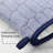 MARTHA STEWART Honeycomb Quilted Chambray Oven Mitt 2-Pack Set  7"x13"-110494255