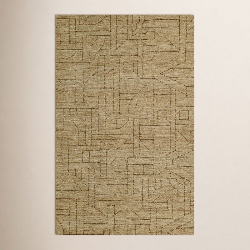 Ann-Sophie Wool Geometric Indoor Rug, Rectangle 8' x 10'
